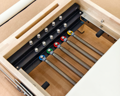 DZ132T Oak Pilates Reformer with Half Tower machine