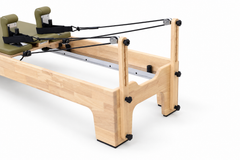 DZ1831 Oak Wood Professional Studio Reformer with Polished Stainless Steel Components