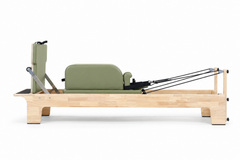 DZ1831 Oak Wood Professional Studio Reformer with Polished Stainless Steel Components