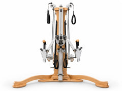 DZ1422 beech wood pulley tower, front studio view