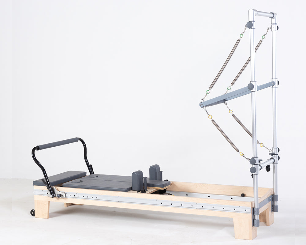 DZ132-4TS maple wood movable footbar two-way rail pilates reformer machine