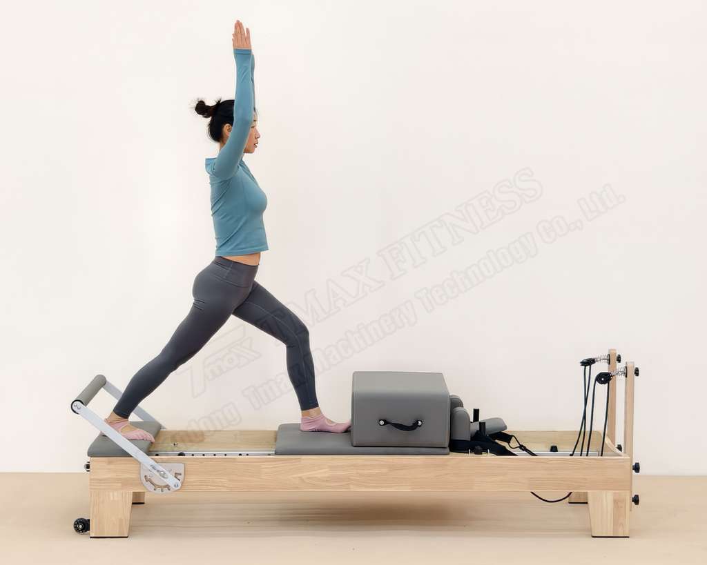 DZ132-1 Oak wood Pilates reformer equipment – TmaxPilates