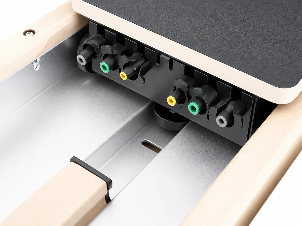 DZ145 color-coded resistance connectors beneath sliding platform