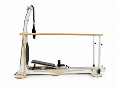 DZ148 Jumping Stretching Board with long wooden bars, side view