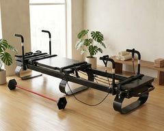 DZ175 black iron frame Mega Reformer for commercial Pilates training