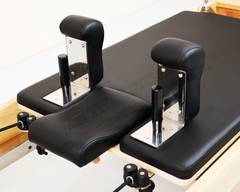 DZ1381 Oak Wood Professional Studio Reformer with Polished Stainless Steel Components