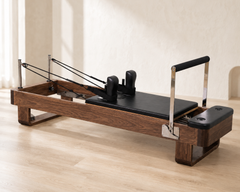 DZ185 maple wood Pilates reformer studio lifestyle view