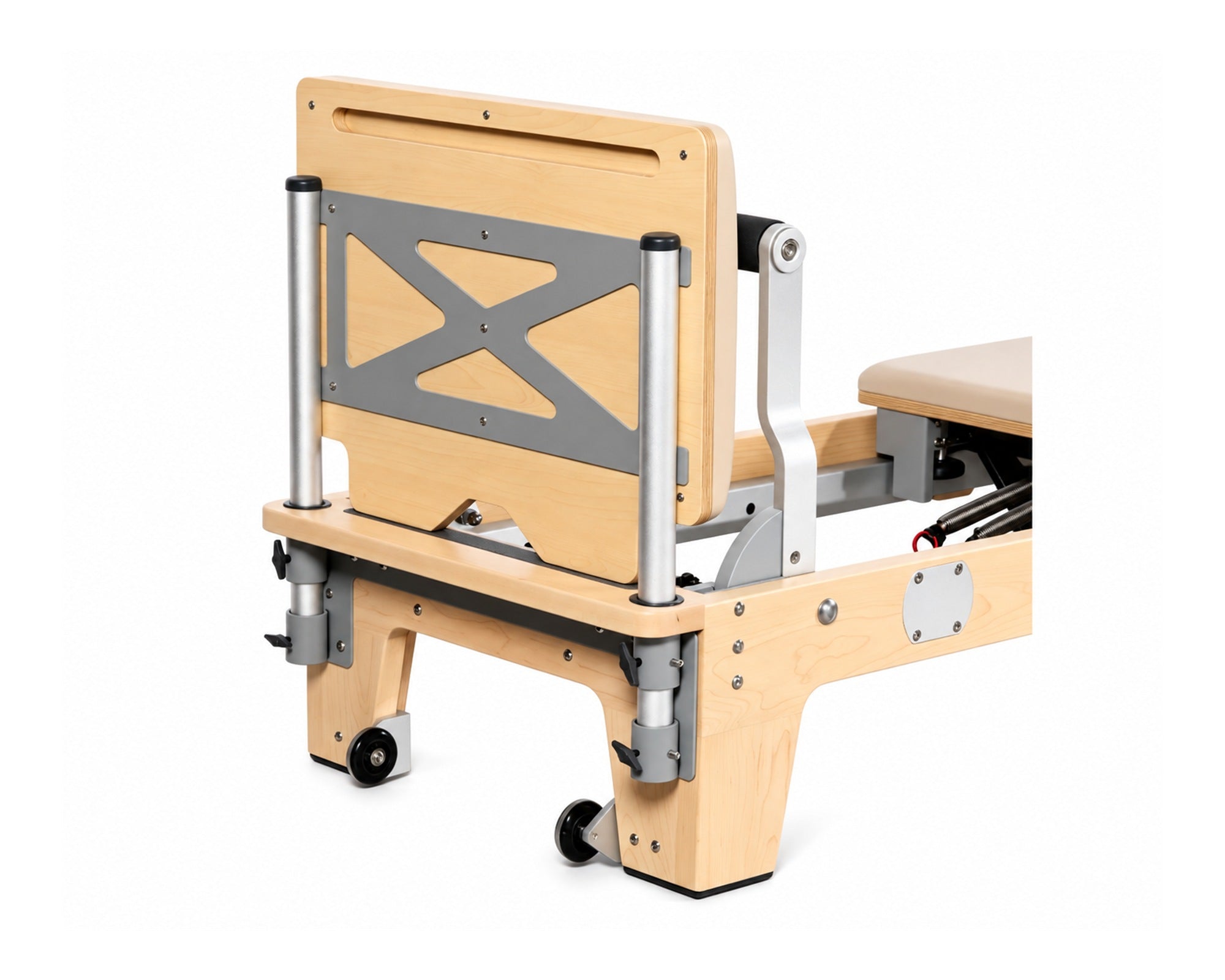 DZ1862 Pilates reformer jumpboard rear support and mounting sockets